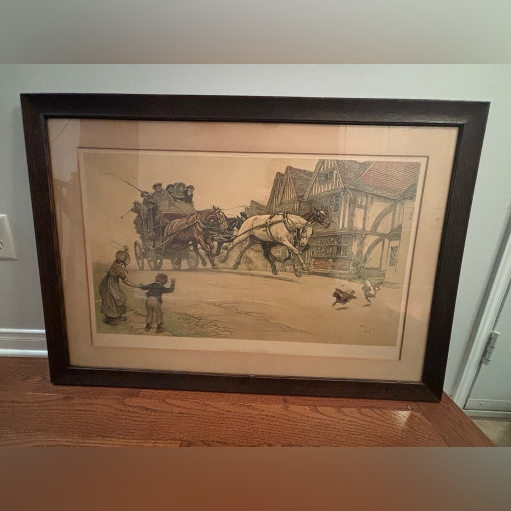 Cecil Aldin Art - Behind time
